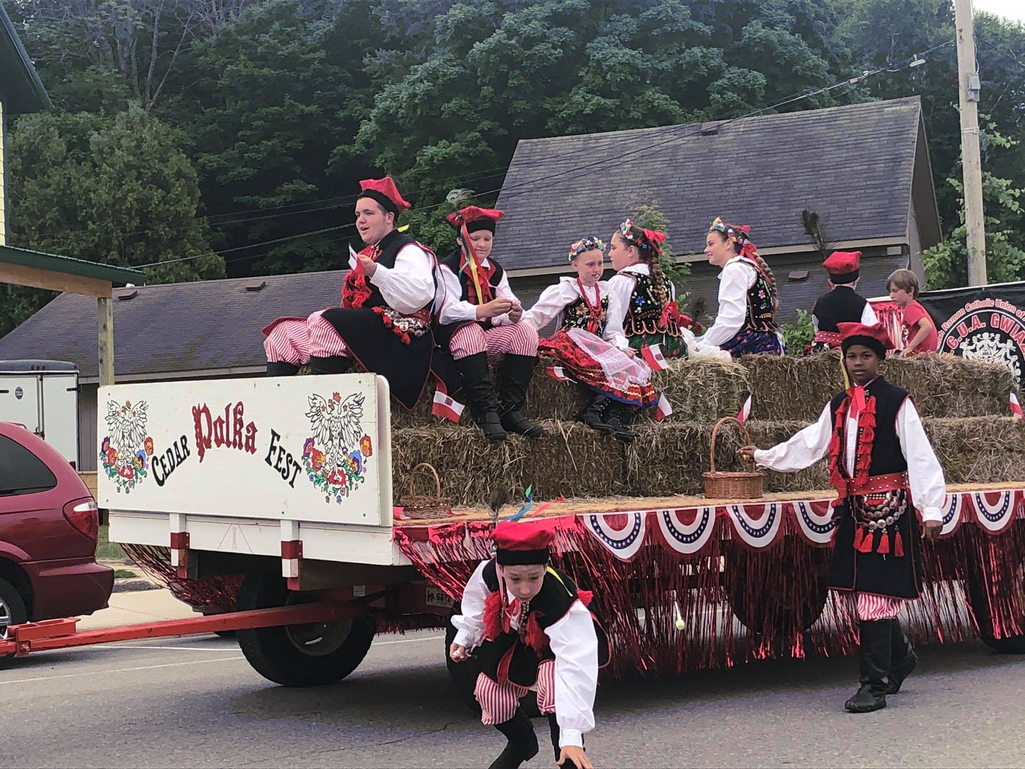 Parade with the Jr. Dance Group at Cedar Polka Fest