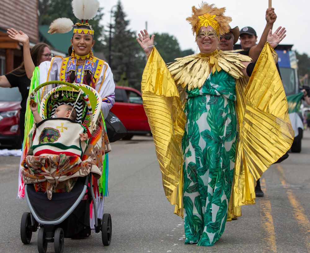 Tribe dressed up for Cedar Polka Fest Parade